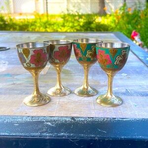1976 Brass Mini goblets#